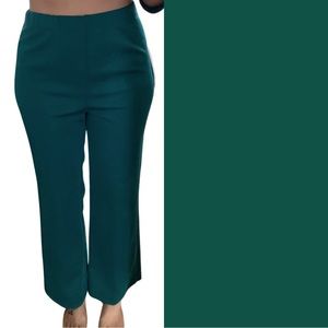 Vintage 70s? Pullon wide leg cropped high-wasted Polyester Pants
